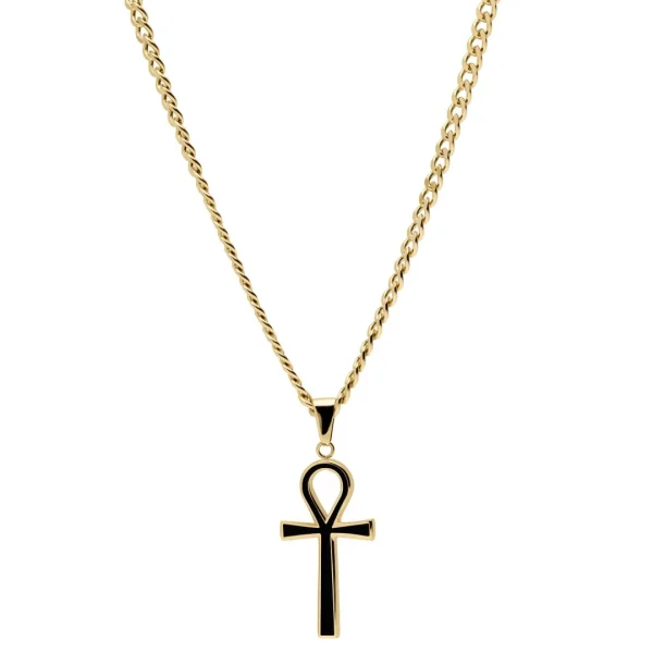 Lucleon Collier Doré Avec Pendentif Ankh 6