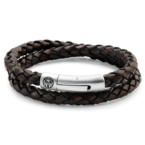 Lucleon Bracelet Collins En Cuir Marron – 6 Mm 1