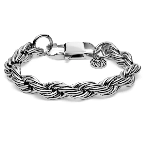 Lucleon Bracelet En Métal Tressé Argenté Corwin Amager – 10 Mm 1