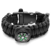 Tailor Toki Bracelet Paracord Noir Avec Sifflet Intégré 13