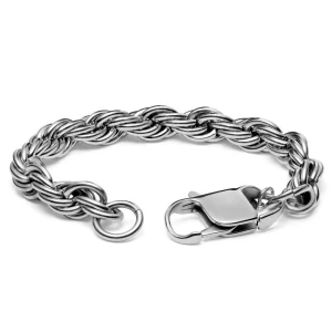 Lucleon Bracelet En Métal Tressé Argenté Corwin Amager – 10 Mm 10