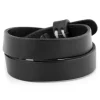 Salt & Hide Bracelet En Cuir Noir Jackson 14