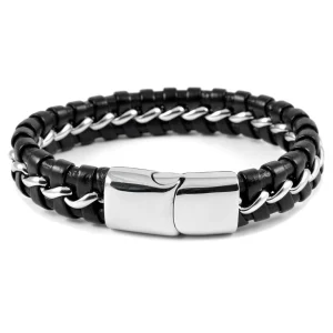 Fort Tempus Bracelet En Cuir Flèche Argentée 8