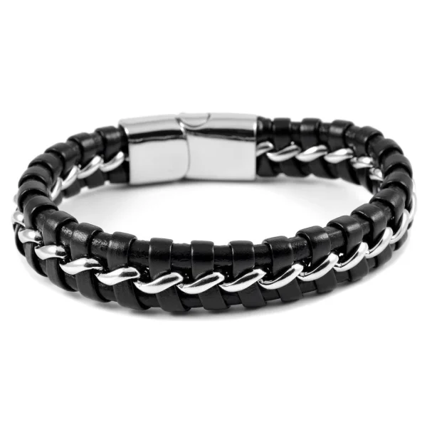 Fort Tempus Bracelet En Cuir Flèche Argentée 1