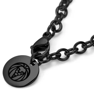 Lucleon Collier à Pendentif Croix Et Bords Incurvés En Acier Inoxydable Gris Gunmetal 11