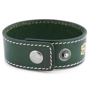 Salt & Hide Bracelet En Cuir Vert Reeve 10