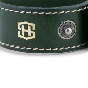 Salt & Hide Bracelet En Cuir Vert Reeve 12