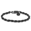 Lucleon Bracelet En Métal Tressé Couleur Gris Gunmetal Corwin Amager – 6 Mm 14