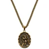 Lucleon Sanctus | Collier Doré Vintage Le Cœur Immaculé De Marie 22