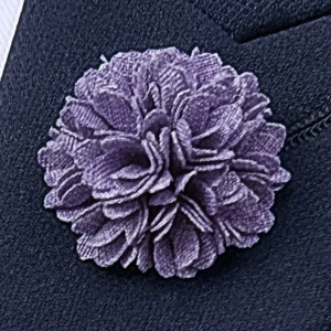 Warren Asher Boutonnière Fleur Violette 18