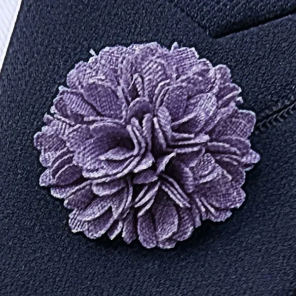 Warren Asher Boutonnière Fleur Violette 7