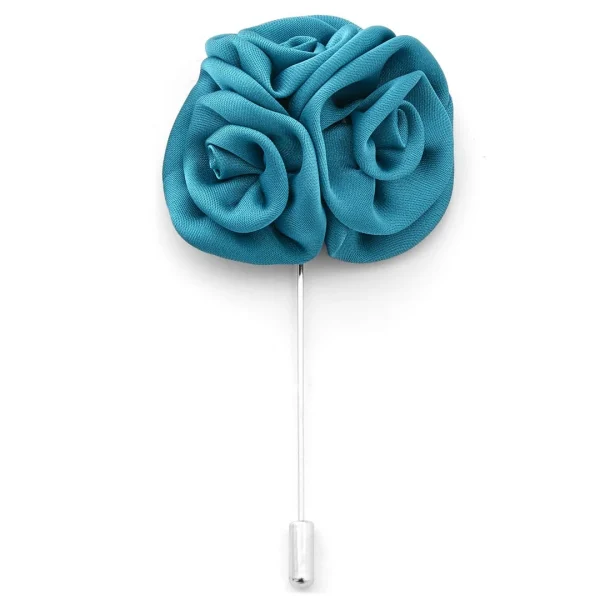 Warren Asher Boutonnière à Fleur De Rose Bleue 1