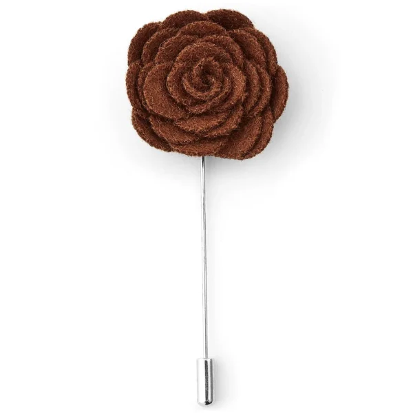 Warren Asher Boutonnière Rose Brune 1