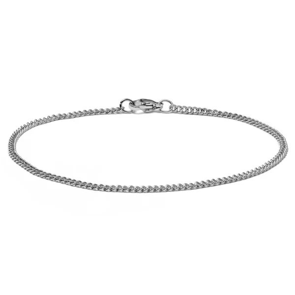 Lucleon Bracelet Chaîne à Mailles Argentées – 2 Mm 1