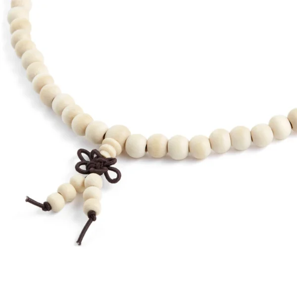 Collin Rowe Collier De Perles En Bois Blanches 3