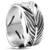 Moody Mason Bague Argentée La Plume 11