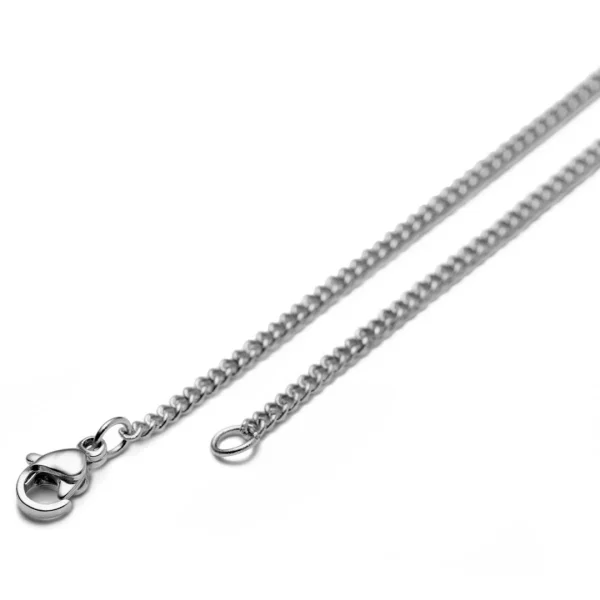 Lucleon Bracelet Chaîne à Mailles Argentées – 2 Mm 3