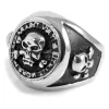 SteelCZ Bague En Acier Pirate Life 20