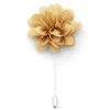 Warren Asher Boutonnière à Fleur De Pivoine Beige & Or 22