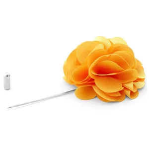 Warren Asher Boutonnière à Fleur Jaune Luxueuse 10