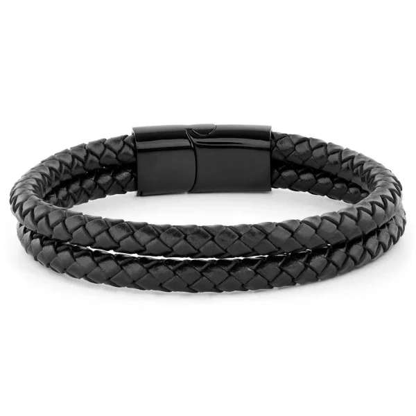 Fort Tempus Bracelet Tressé Noir Double épaisseur 1