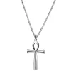 Fort Tempus Collier à Pendentif Ankh En Acier Argenté 20