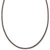 Lucleon Tenvis | Collier En Cuir Brun 3 Mm 22