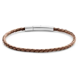 Lucleon Bracelet Collins En Cuir Brun Clair – 3 Mm 14