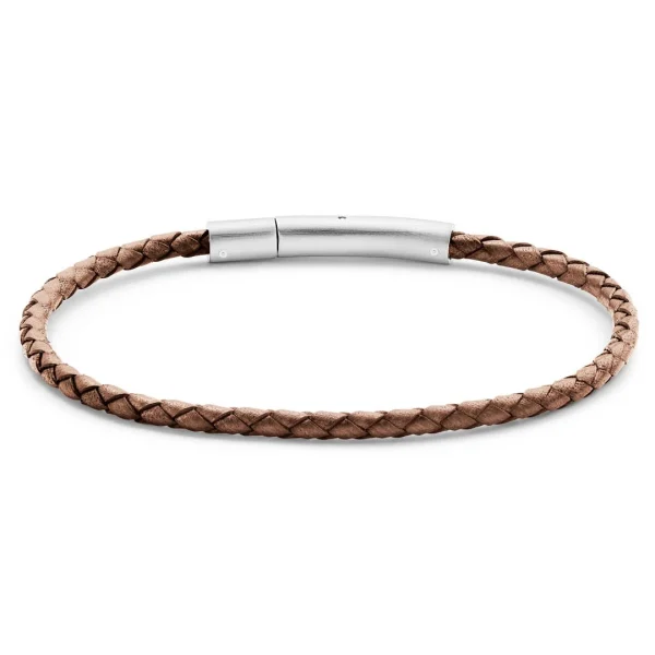 Lucleon Bracelet Collins En Cuir Brun Clair – 3 Mm 5