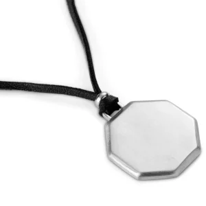 Lucleon Pendentif Personnalisable En Acier Argenté Avec Collier 8