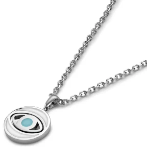 Waykins Evil Eye | Chaîne Argentée Avec Pendentif Rotatif 10