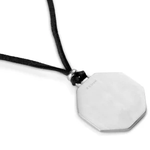 Lucleon Pendentif Personnalisable En Acier Argenté Avec Collier 10