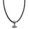 Fort Tempus Collier En Cuir Noir Et Pendentif Celtique Double Face 22