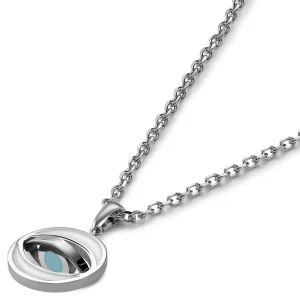 Waykins Evil Eye | Chaîne Argentée Avec Pendentif Rotatif 14