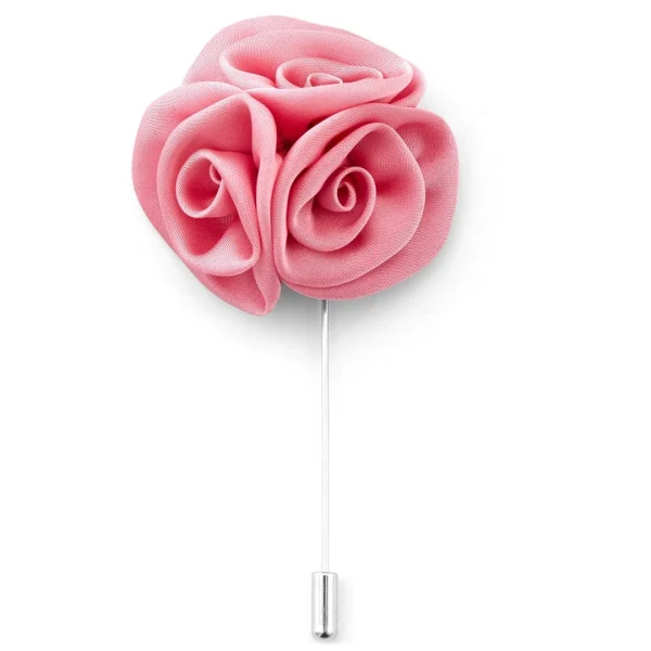 Warren Asher Broche Pour Homme à Fleur De Rose Rose 1