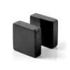 Lucleon Boucle D’oreille Noire Forme Stud Carré 10mm 13