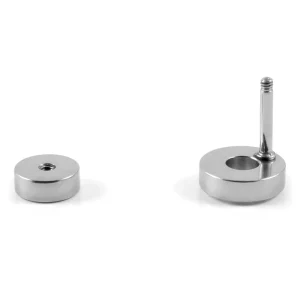 Lucleon Boucle D’oreille Stud Rond Cristal 8mm 14