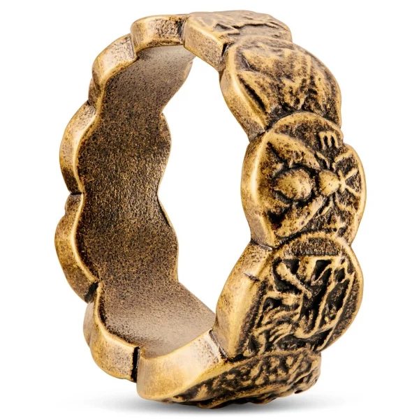 Lucleon Obelius | Bague En Métal Doré Vintage – Les Pièces De Monnaie 1