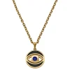 Waykins Evil Eye | Chaîne Dorée Avec Pendentif Rotatif 22