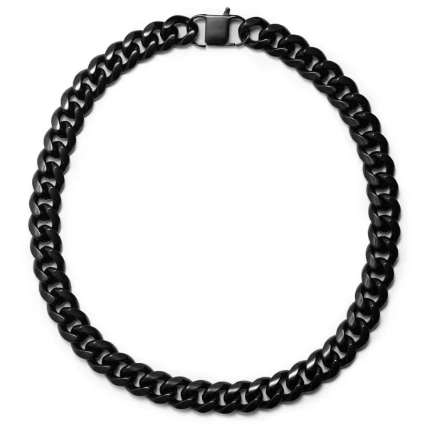 Lucleon Collier à Maillons En Acier Noir 16 Mm 3