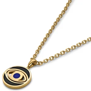 Waykins Evil Eye | Chaîne Dorée Avec Pendentif Rotatif 10