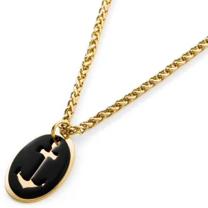 Lucleon Collier Tadd à Double Pendentif Noir Et Doré 10