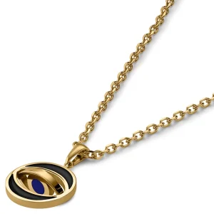 Waykins Evil Eye | Chaîne Dorée Avec Pendentif Rotatif 14