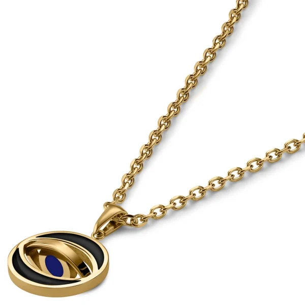 Waykins Evil Eye | Chaîne Dorée Avec Pendentif Rotatif 5