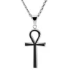 Lucleon Collier Argenté Avec Pendentif Ankh 22