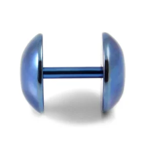 Fort Tempus Clou D’oreille Circulaire Bleu 8mm 10