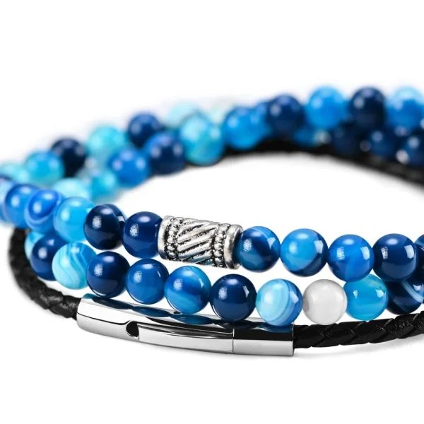 Neshraw Bracelet De Pierres Bleues Ranchi 4