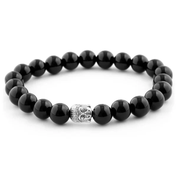 Neshraw Bracelet Noir Hommage à Bouddha 1