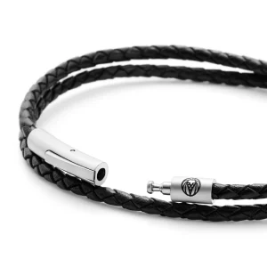 Lucleon Bracelet Collins En Cuir Noir – 3 Mm 18