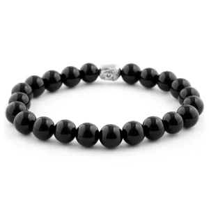 Neshraw Bracelet Noir Hommage à Bouddha 8